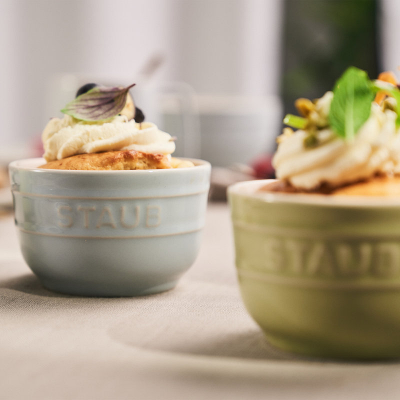 Staub Ceramic 6-Pc 8 Oz. Prep Bowls In Macaron Pastel Colors