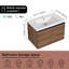 Meuble-lavabo simple avec plateau 29,87 Liwsi