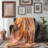 Peachy Hologram Glow - 1 Piece Premium Sherpa Blan Throw Blanket-974302536