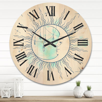 Solid Wood Wall Clock