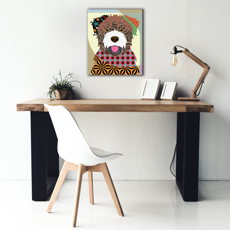 "Bouvier des Flandres" par Lanre Adefioyue, H 24 po x l 20 po x P 0,75 po