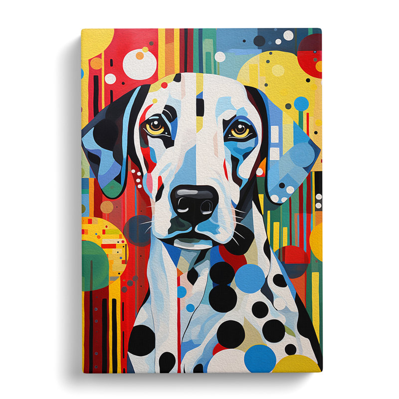 Dalmation Constructivism - Print on Canvas, 60cm H x 40cm W x 3cm D