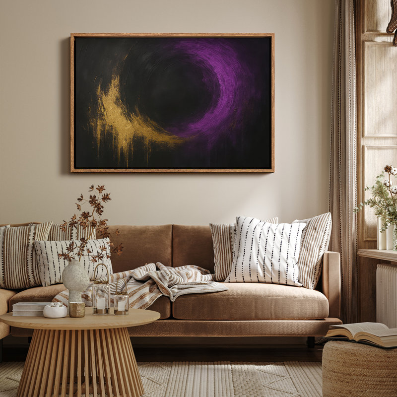 Art mural encadré abstrait rétro antique classique pour chambre à coucher, H 24 po x l 16 po, Naturel