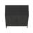 32 Inch Modern Metal Accent Cabinet in Black with Adjustable Shelves and Ventilated Doors for Contemporary Storage-1978403607