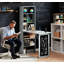Bureau d'ordinateur pour la maison, bureau convertible et pliable, bureau mural avec tablette de rangement ouverte
