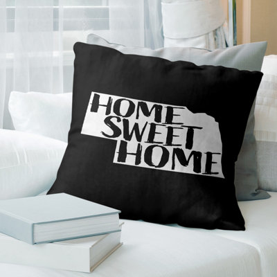 Cotton Blend Reversible Throw Pillow