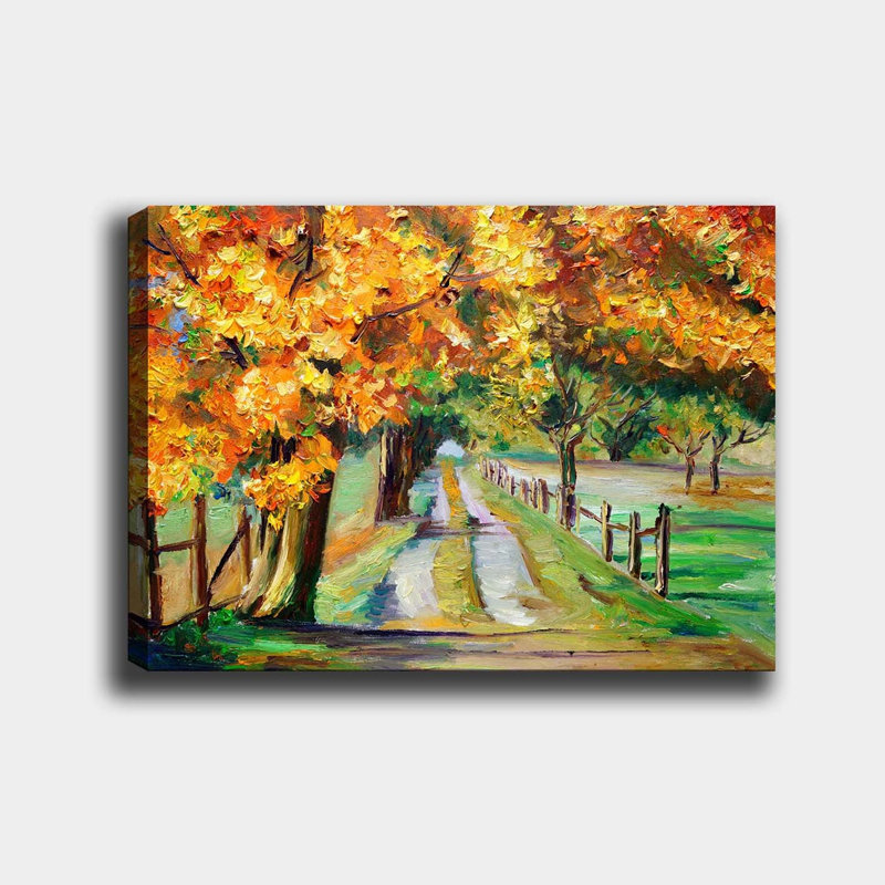 Superbe peinture sur toile décorative de 27,6 po x 39,4 po | 100% toile de coton, cadre 100% bois (épaisseur: 1,2 po) | Parfait pour le décor du salon et de la chambre à coucher, des couleurs vives et un design élégant