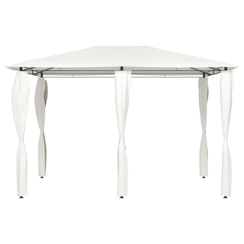 Pershore 4m W x 3m D Steel Patio Gazebo, Cream