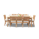 Arbor Outdoor 9 - Piece Teak Dining Set with Cushions