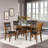 Round Top Wooden Dining Table with Boomerang Legs-1387142343