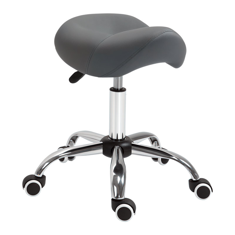 Tabouret de laboratoire réglable en hauteur Gallardo, Gris