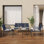 Ensemble de conversation pour patio 4 pièces East Oak - bleu marine