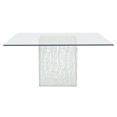 Arctic Square Glass Dining Table