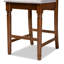 Upholstered Counter Stool with Solid Wood Frame