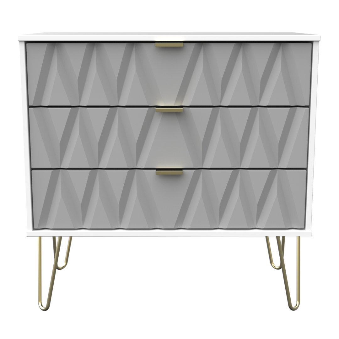 Fully Assembled Cerys 3 Drawer 76.5Cm W Chest of Drawers