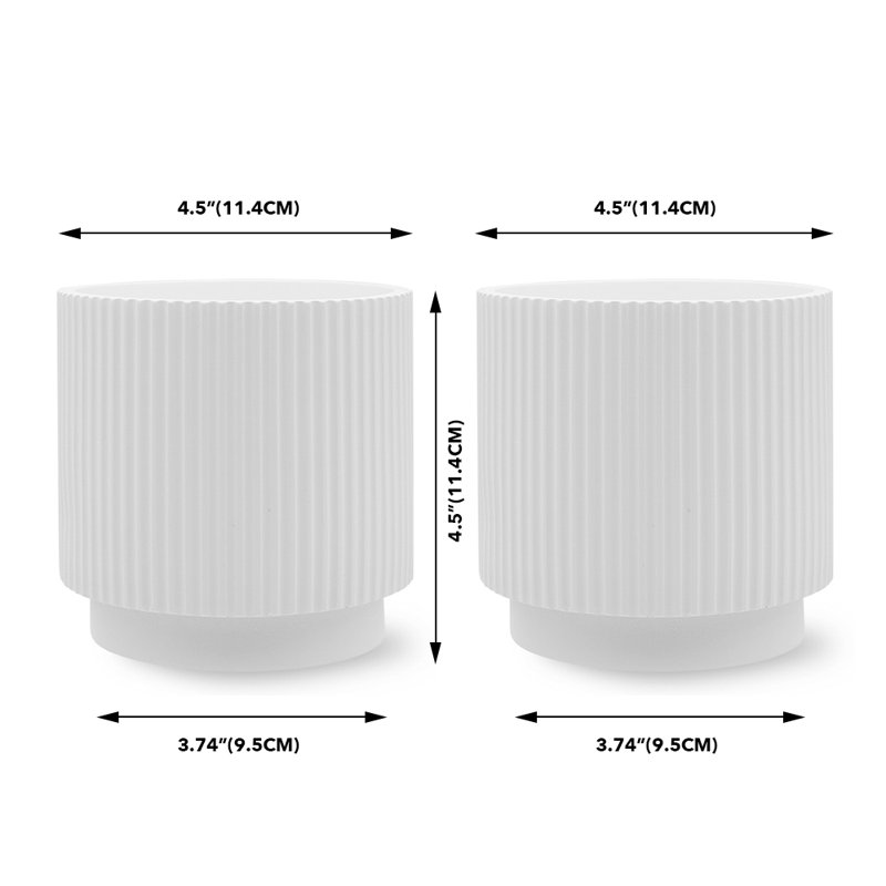 Jaylun Polyresin Table Vase, White