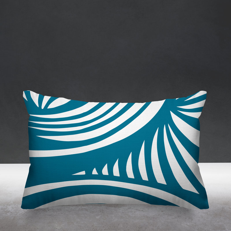 Housse et insert de coussin rectangulaire extérieur Marlaya, Turquoise
