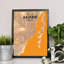 Miami City Map - No Frame Print-381320659