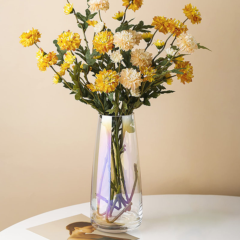 Vase en verre moderne, Néon transparent