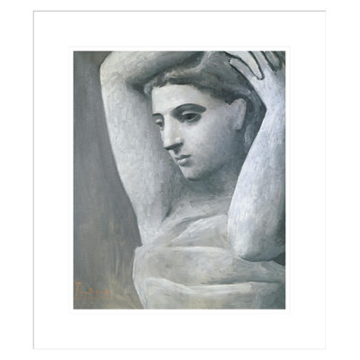 «Bust of a Woman Arms Raised Dinard Summer» par Pablo Picasso, impression giclée encadrée