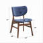 Ensemble de mobilier de salle à manger de style Mid-Century moderne avec 2 chaises d'appoint en bois et noyer-314168117