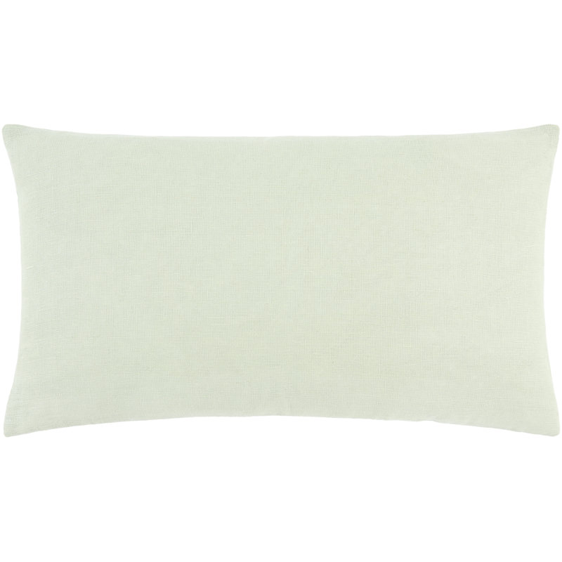 Coussin décoratif Dilip, Vert, Duvet de canard, Rectangle H 12 po x l 21 po