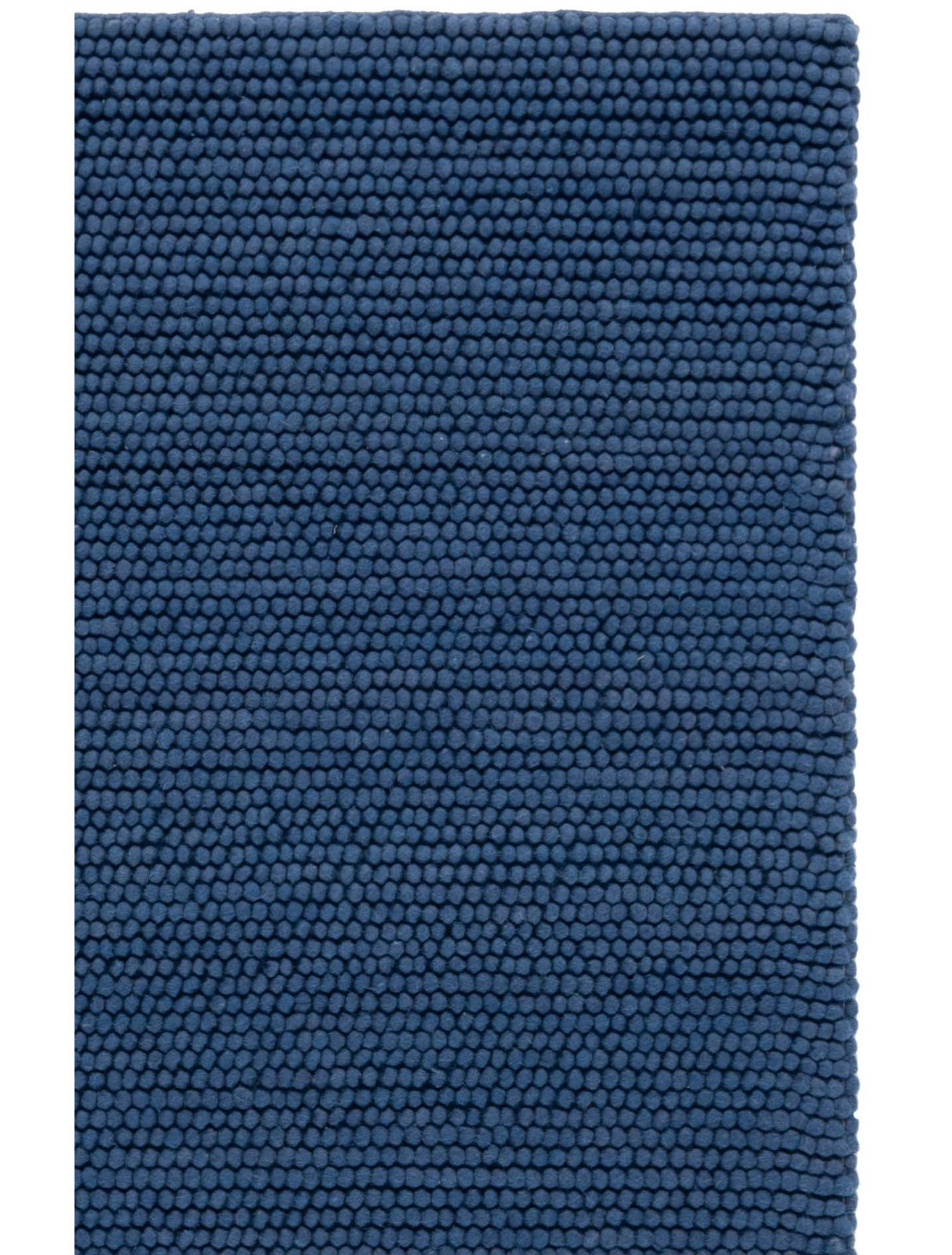 Elle Navy Blue Hand-Woven Wool Rug, Rectangle 9' x 12'