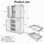 Armoire de rangement sur pied 72 pouces-133071623