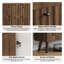 Armoire à chaussures de style médiéval moderne avec finition verticale rainurée, unité de rangement pour chaussures de 31,5 pouces