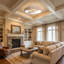 Modern White & Wood Ceiling Fan Light, 48cm, Dimmable LED, 6 Speeds, Reversible, Bedroom