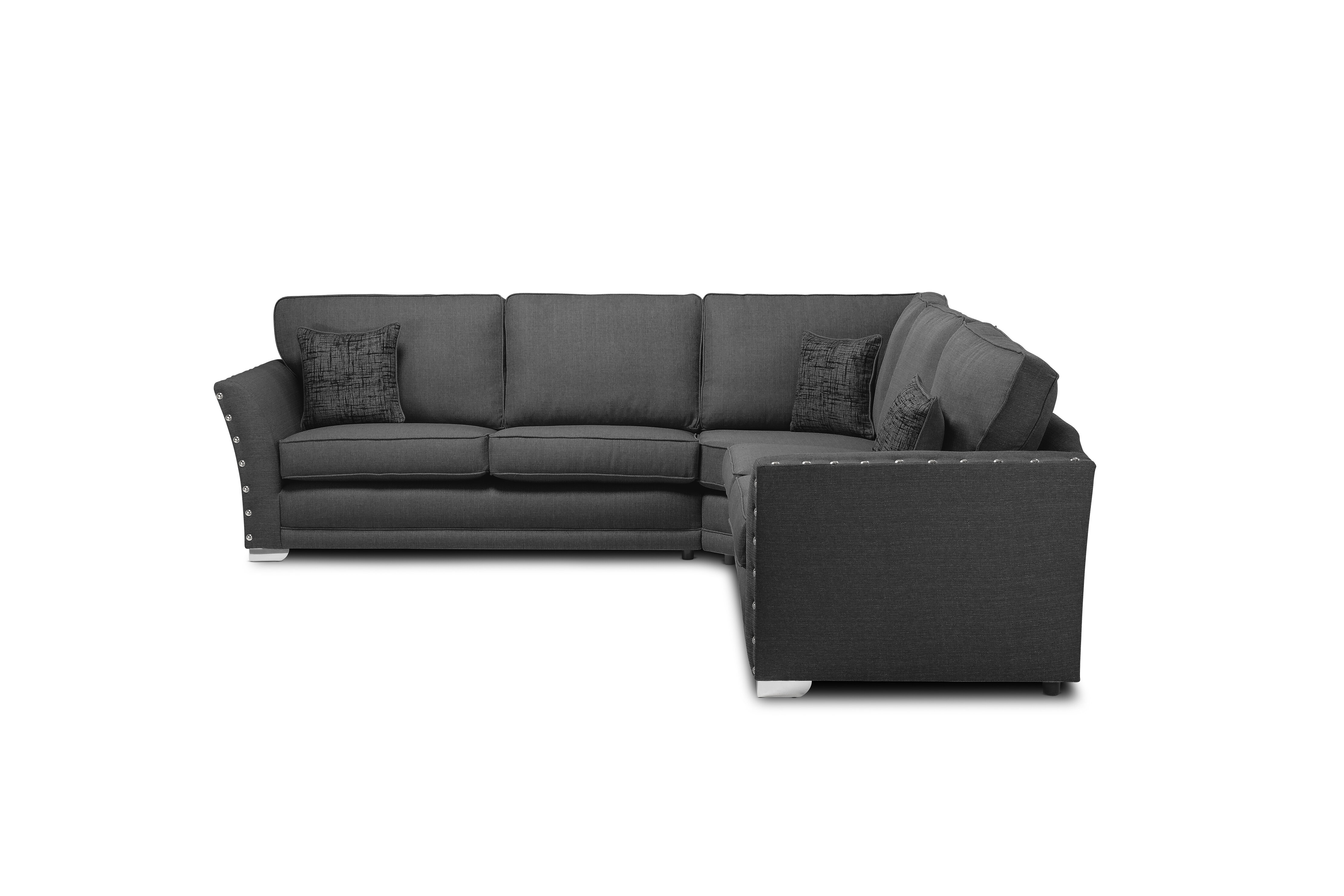 Black deals upholstered sofa