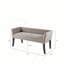 Banc rembourré avec dossier Accoudoirs Conception compacte et élégante Support en mousse haute densité Tissu durable Cadre en bois massif Capacité de 400 lb Assemblage facile-128632627