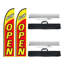 Double Sided 496.8cm H x 79.9cm W Metal Flag Set