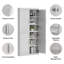 Armoire de rangement pour garde-manger de 62 po H x 31 po avec tablettes réglables Buffet d'angle pour cuisine, salon-571218032