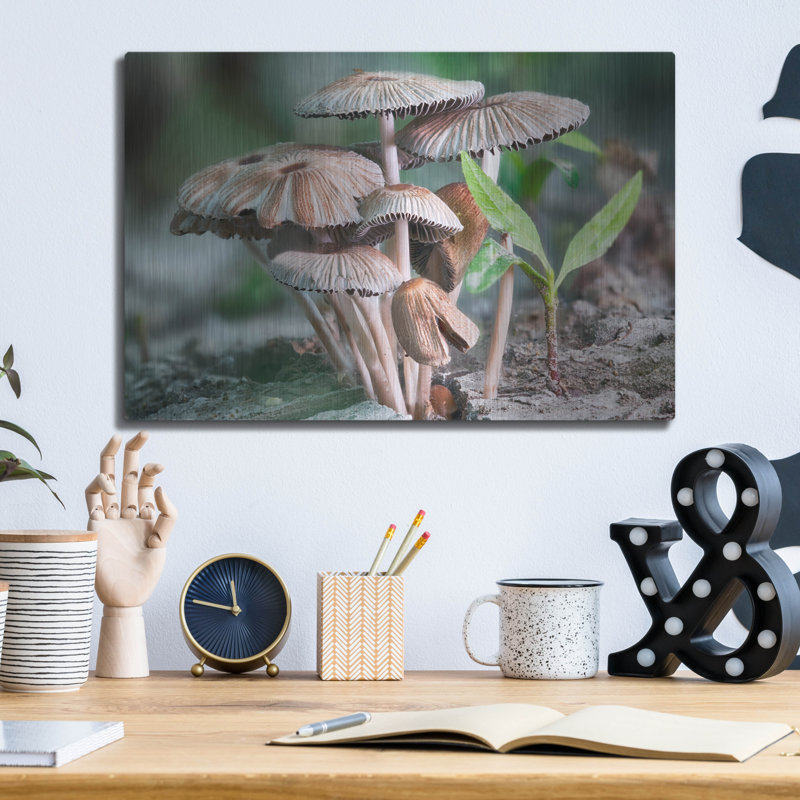 Winston Porter «Textures 37» par Gordon Semmens, art mural en métal, H 12 po x l 16 po