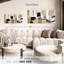 Avery beige moderne abstrait triptyque-106817595