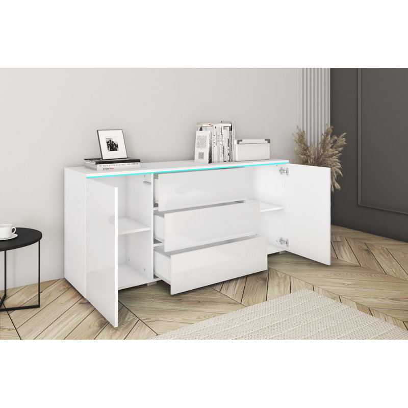 Aayran 150cm Sideboard, White