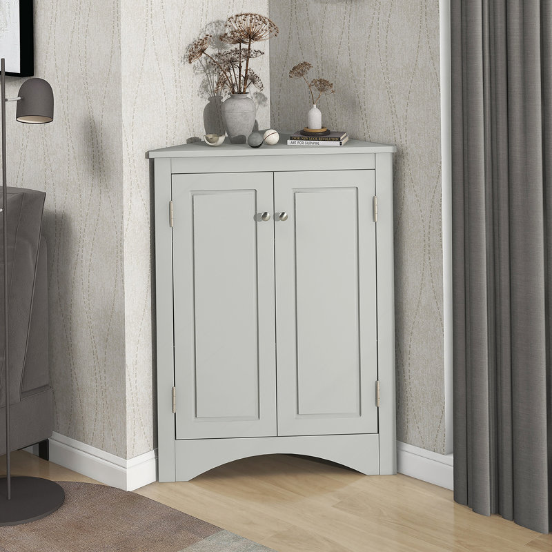 Armoire de rangement triangulaire, armoire de cuisine séparée, Gris