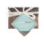 Geome Leather Square 4 Piece Coaster Set