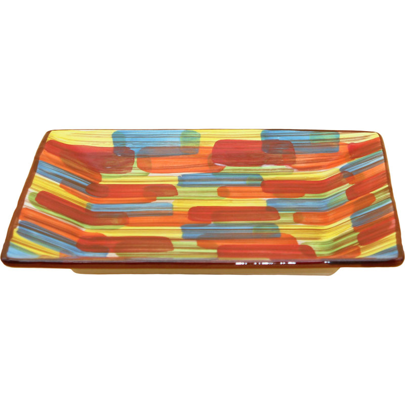 Allejah Multicolour Square Plate