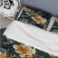Mailia Golden Embellishments I - Ensemble de housse de couette en marbre - Microfibre de polyester-977651433
