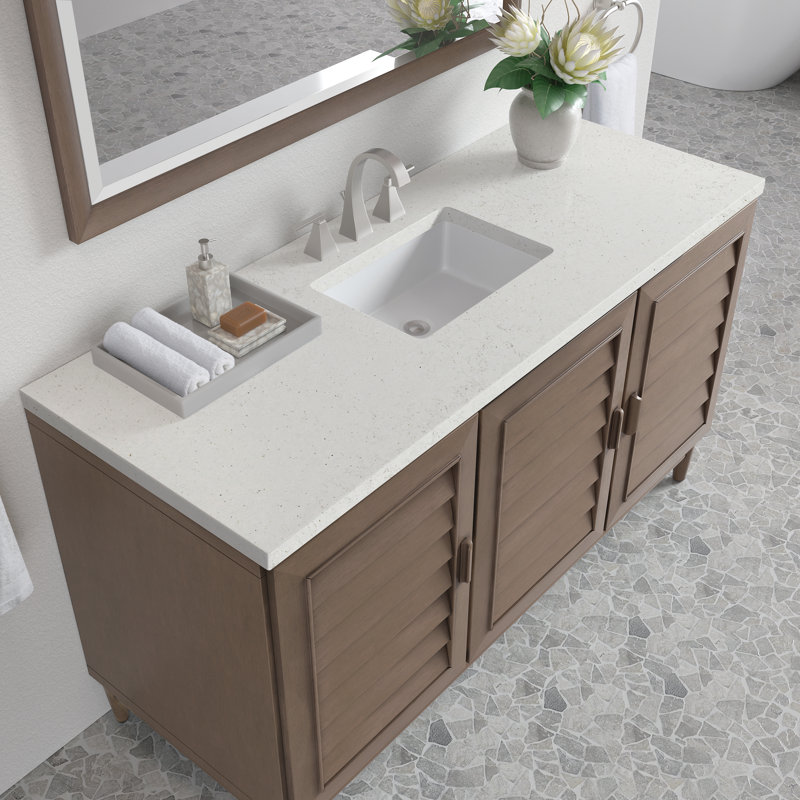 Portland 60'' W Single Vanity, Lime Delight, 8" Widespread