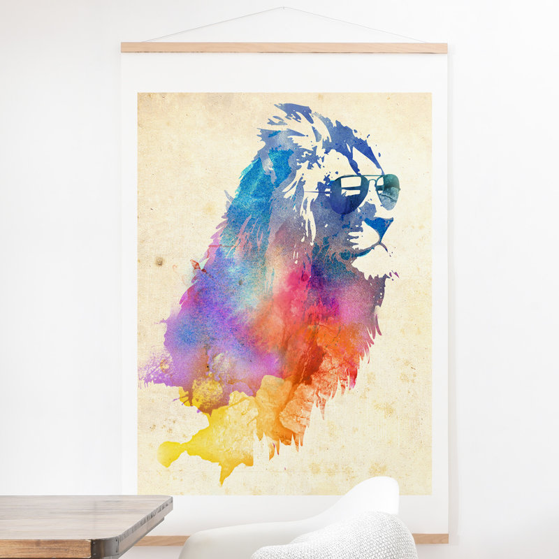 «Sunny Leo» par Robert Farkas - impression d'art graphique, H 12 po x l 12 po x P 1 po, Affiche
