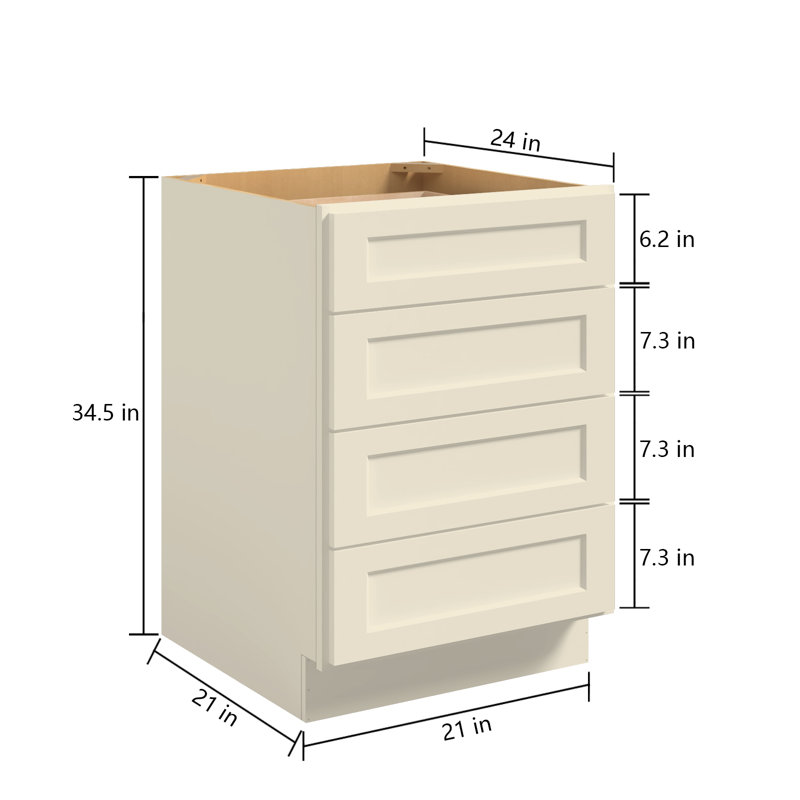 Armoire de base Shakerove, H 34,5 po x l 21 po, Pigeon Shaker