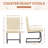 19" H Mid-Century Modern Armless High Back Side Chair Leathaire Upholstered Dining chairs-1345662624