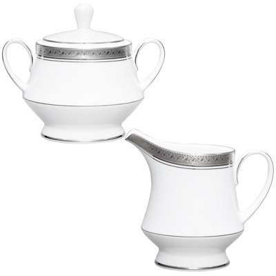 Noritake Crestwood Sugar and Creamer Set