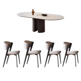 Bojidar Simple  rock plate dining table sets