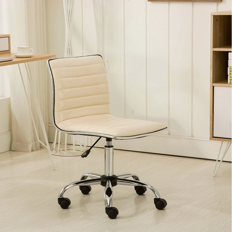 Chaise de bureau Chromel, Beige