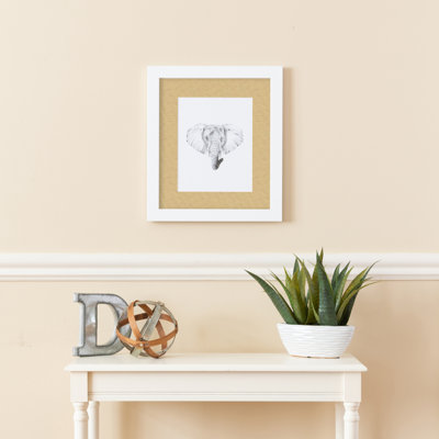 Cadre pour photo simple 14 po x 14 po en bois mat