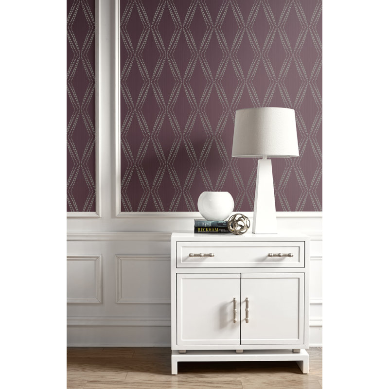 Atreau 10.05m x 53cm Wallpaper Roll, Purple